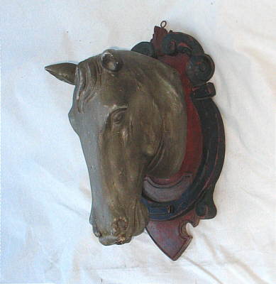 SOLD   Carved Wooden Horse Head
