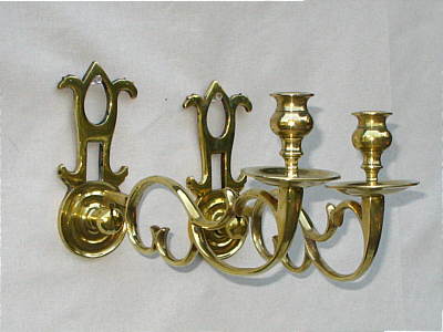 Metalware<br>Archives<br>Pair of Dutch Brass Sconces