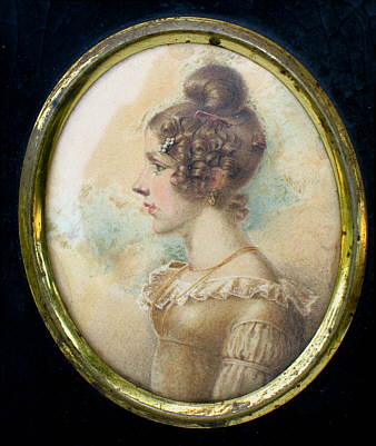 Portrait Miniature of a Young Woman