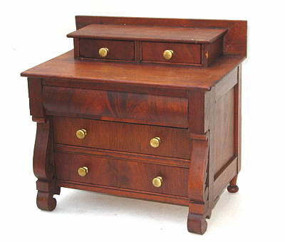 Furniture<br>Furniture Archives<br>SOLD  Miniature Mahogany Chest of Drawers