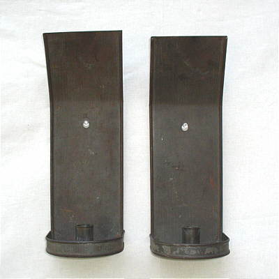 Pair of Early American Tin Sconces