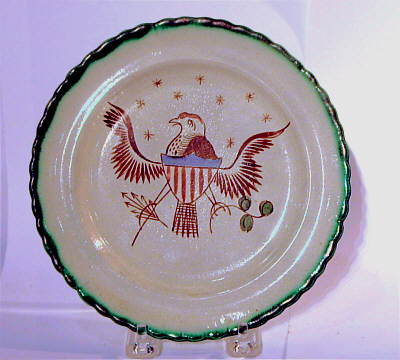 Furniture<br>Furniture Archives<br>SOLD  Pearlware Eagle Plate