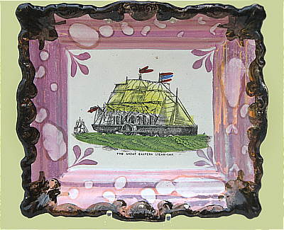 Accessories<br>Archives<br>SOLD   Sunderland Lustre Plaque of The Great Eastern Steamship