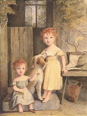 Paintings<br>Archives<br>Watercolor of two children