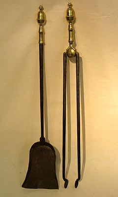 A Pair of Acorn Topped Fire Tools