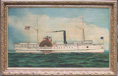 Paintings<br>Archives<br>A Portrait of the Steamer Penobscot