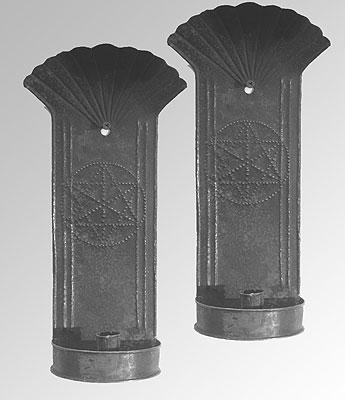 Metalware<br>Archives<br>A Pair of American Tin Sconces
