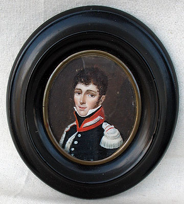 A Portrait Miniature of a Soldier