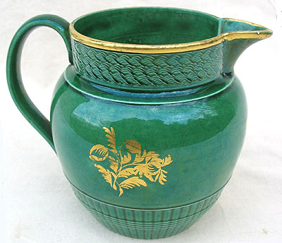 SOLD   A Green Glazed Jug