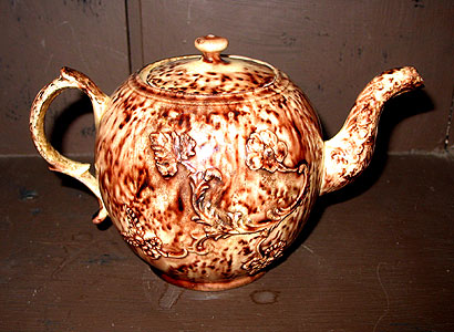 Accessories<br>Archives<br>SOLD   A Whieldon or Tortoiseshell Teapot