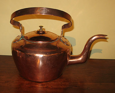 Metalware<br>Archives<br>SOLD   A Signed Philadelphia Copper Kettle