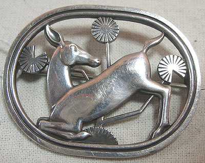 Jewelry<br>SOLD  Georg Jensen Deer Pin