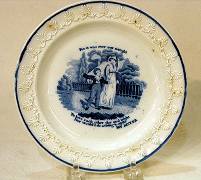 Ceramics<br>Ceramics Archives<br>SOLD   An Early Transferware Plate by Rogers