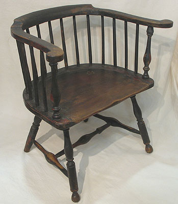 Furniture<br>Furniture Archives<br>A FINE PHILADELPHIA  LOW-BACK CHAIR