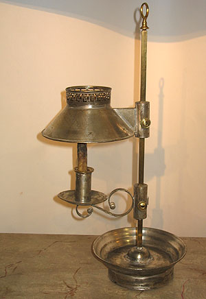 SOLD  A Tin Student Lamp