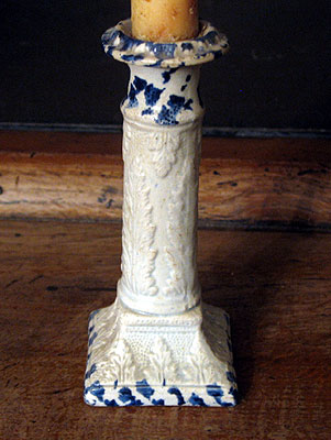 Ceramics<br>Ceramics Archives<br>SOLD  A Pearlware Taperstick with Molded Design