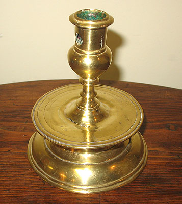 SOLD A Brass Capstan Candlestick