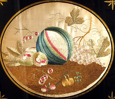 SOLD A Silk Needlework Still Life