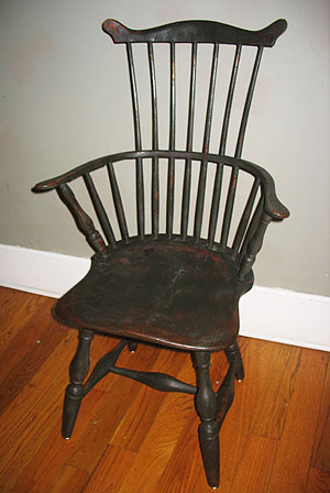 Furniture<br>Furniture Archives<br>A Branded Comb-back Windsor Made for the Connecticut Statehouse