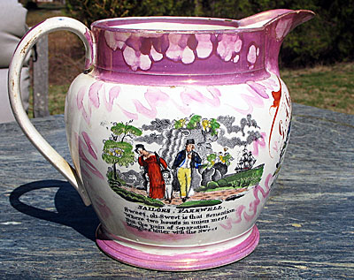 SOLD Sunderland Jug Crimea and Sailor's Farewell