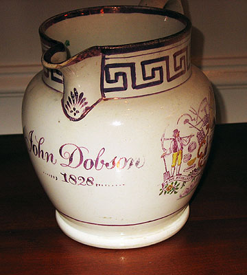 SOLD  1828 Lustre Pitcher