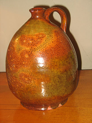 Ceramics<br>Ceramics Archives<br>SOLD  Redware Jug