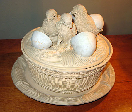 Ceramics<br>Ceramics Archives<br>SOLD  English Victorian Caneware Game Pie Dish