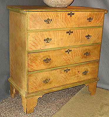 Furniture<br>Furniture Archives<br>SOLD  A New England Painted Blanket Chest