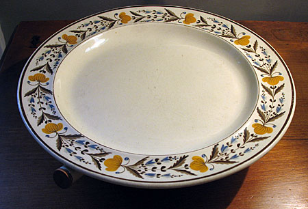 Creamware Hot Water Plate