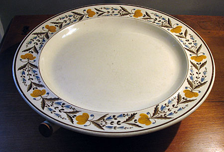 Ceramics<br>Ceramics Archives<br>Creamware Hot Water Plate