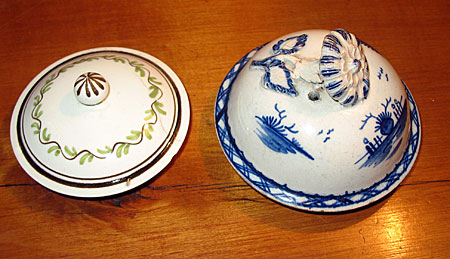 Two Pearlware Covers