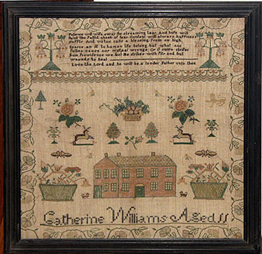 Accessories<br>Archives<br>SOLD  A Needlework Sampler by Catherine Williams, Age 11