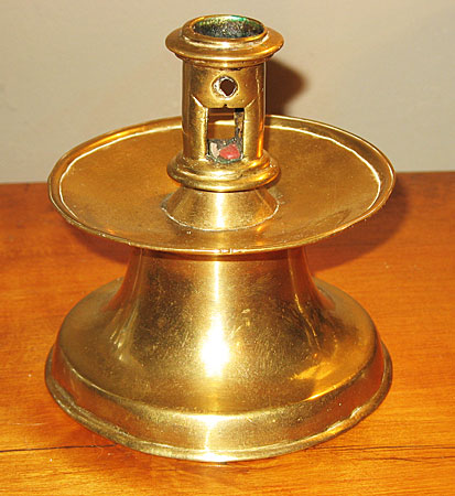 Brass Capstan Candlestick