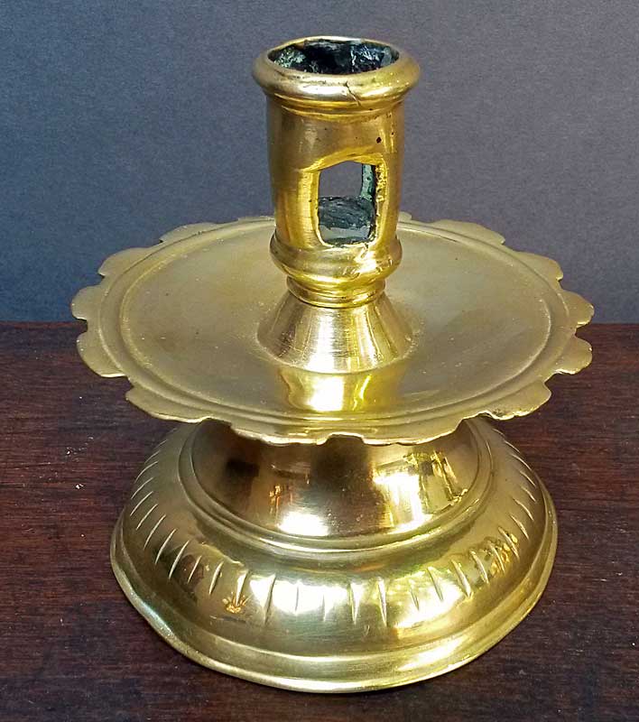 Brass Capstan Candlestick