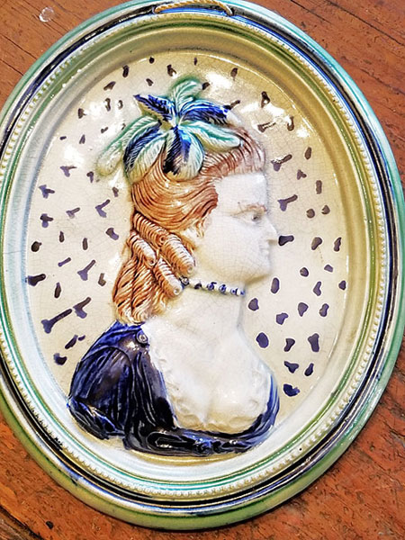 Ceramics<br>Ceramics Archives<br>Pearlware Plaque of Sarah Siddons