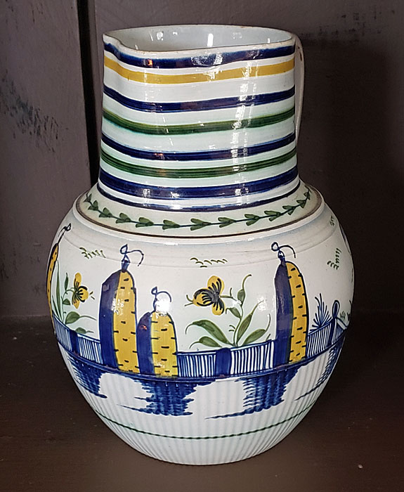 Polychrome pearlware jug