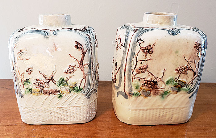 Pair of William Greatbatch Tea Canisters