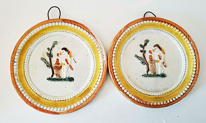 Pair of Miniature Pratt Plaques