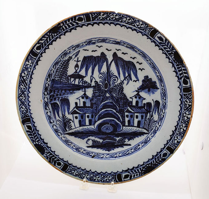 Ceramics<br>Ceramics Archives<br>London Delft Charger c. 1780