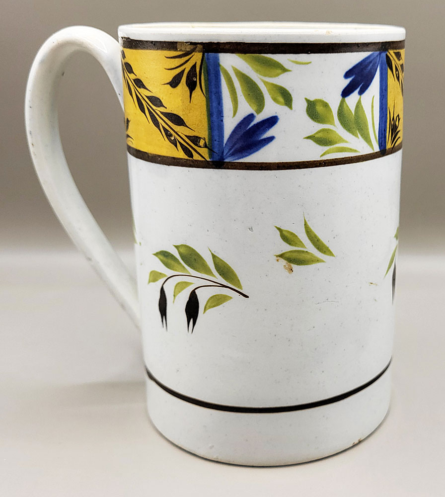 Just In<br>Pearlware Mug in Underglaze Colors
