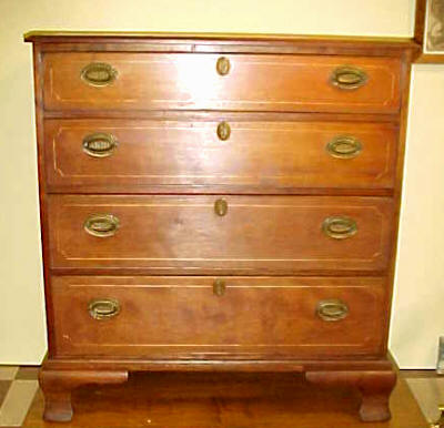 Furniture<br>Furniture Archives<br>SOLD  Connecticut cherry chest of drawers