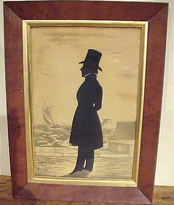 SOLD   Edouart silhouette of Asa Howard of Boston