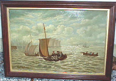 Painting of New York Harbor