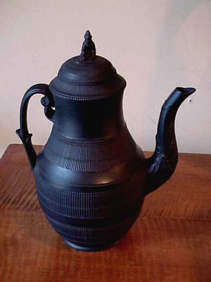 SOLD    Black Basalt Coffee Pot