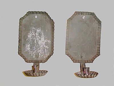 Pair of American Tin Sconces