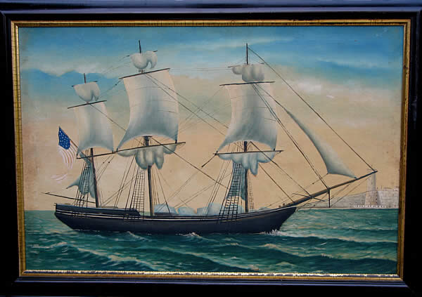 Paintings<br>Archives<br>Portrait of a Ship with Lighthouse