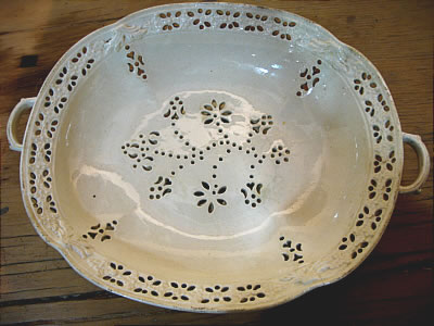 Accessories<br>Archives<br>SOLD   Pierced and molded Creamware Fruit Basket