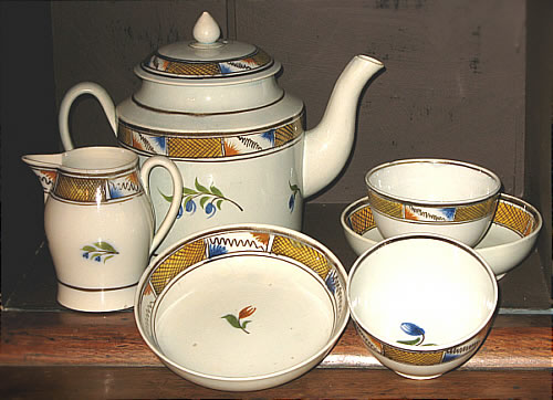 Accessories<br>Archives<br>SOLD   Pearlware tea set