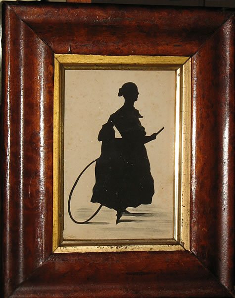 Paintings<br>Archives<br>Silhouette of Lady with Hoop