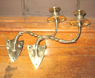 Metalware<br>Archives<br>Elegant pair of Brass Sconces